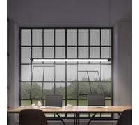 OSRAM LED pendant light Office line Slab black 4,000 K dimmable