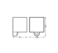 OSRAM LED rechargeable outdoor wall lamp ENDURA STYLE Sensor graphite USB