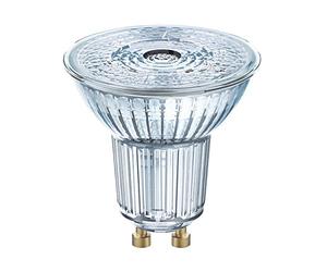 Osram LED Reflector Bulbs with GU10 Socket, Energy Saving, Long Life 15,000 H, Beam Angle 36°, Warm White, PAR16 80 60° 6.9 W/2700 K GU10