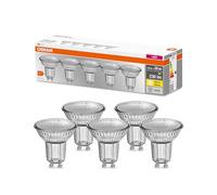OSRAM LED reflector lamp , Base: GU10 , Warm White , 2700 K , 2.30 W , replacement for 35 W Reflector lamp , LED BASE PAR16 [Energy efficiency class A++]
