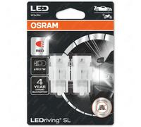 Osram Led Retrofit 582 W21V 3W Red Brake Light Wedge Bulbs W3X16D Car