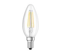 OSRAM LED Retrofit Classic B/LED lamp, Classic mini Candle Shape: E14, 4 W, 220…240 V, 40 W Replacement, Clear, Warm White, 2700 K, 1pack