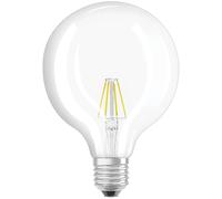 OSRAM LED Retrofit CLASSIC GLOBE125 4W 827 Clear E27 Bulb