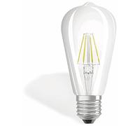 OSRAM LED Retrofit CLASSIC ST / LED lamp, retro design, in filament style, Edison bulb shape: E27, 4 W, 220…240 V, 40 W replacement, clear, Warm White, 2700 K, 1pack
