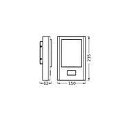 OSRAM LED sensor outdoor wall lamp ENDURA STYLE ENTRANCE graphite