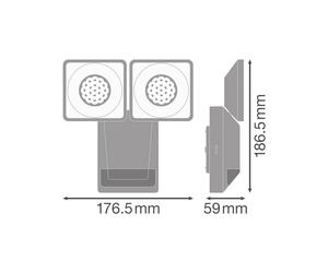 OSRAM LED sensor outdoor wall spotlight ENDURA PRO, white, IP55