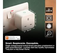 OSRAM LED socket smart SMART+ Wifi Plug UK White | SMART+ MATTER Plug UK, Plugs, White, , 1-Pack