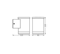 OSRAM LED solar outdoor wall light ENDURA STYLE OXFORD, graphite