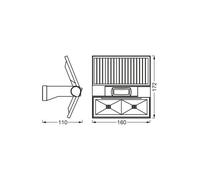 OSRAM LED solar wall lamp ENDURA STYLE DOUBLE, graphite sensor