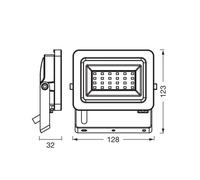 OSRAM LED spotlight Floodlight EA, 5 W, IP65, black, aluminium