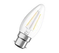 OSRAM LED Star Classic B25, Clear Filament LED lamp in Candle Shape, B22d Base, Warm White (2700K), Replacement for Conventional 25W Bulbs, 1-Pack