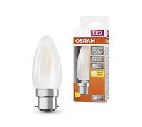 OSRAM Led Star Classic B60 Led Lamp for B22D Base, Candle Shape, Matt Glass, 806 Lumens, Warm White (2700K), Replacement for Conventional 60W Light Bulbs, Not Dimmable, 1-Pack