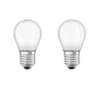 Osram LED Star Classic P 40 FS Warm White Filament Matt E27 Drops Twin Pack