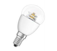Osram LED Star Classic P/LED Lamp, Classic Mini Ball Shape: E14, 3.30 W, 220 to 240 V, 25 W Replacement, Frosted, 2700 K, 6 x Pack of 1