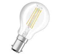 OSRAM Led Star Classic P40 Led Lamp for B15D Base, Drop Shape, Filament Look, 470 Lumens, Warm White (2700K), Replacement for Conventional 40W Light Bulbs, Not Dimmable, 1-Pack