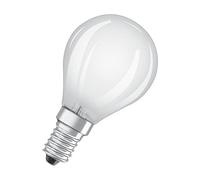 OSRAM Led Star Classic P40 Led Lamp for E14 Socket, Drop Shape, Matt Glass, 470 Lumens, Warm White (2700K), Replacement for Conventional 40W Light Bulbs, Not Dimmable, 2-Pack
