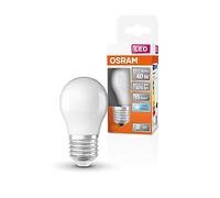 OSRAM Led Star Classic P40 Led Lamp for E27 Socket, Drop Shape, Matt Look, 470 Lumens, Cold White (4000K), Replacement for Conventional 40W Light Bulbs, Not Dimmable, 1-Pack