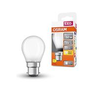 OSRAM Led Star Classic P60 Led Lamp for B22D Base, Drop Shape, Matt Glass, 806 Lumens, Warm White (2700K), Replacement for Conventional 60W Light Bulbs, Not Dimmable, 1-Pack