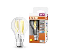 OSRAM LED Star Clear Filament LED lamp, B22d Base, Cool White (4000K), Bulb Shape, Replacement Set for Conventional 75W Bulbs, 1-Pack