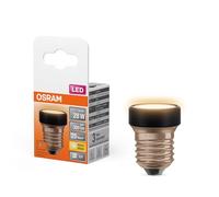 Osram LED Star Flat mit 3.5 W (wie 28W), 300lm/2700K, 827 warmweiß, Frosted, Kunststoff in Schwarz, mit E27 Schraubgewinde, Nicht dimmbar, 35 mm Durchmesser, 4-Pack