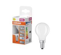 OSRAM LED Star Globe in Classic mini Ball Shape, 5.5 W / 806 lm, 4000 K for Cool White, CRI 80, Made of Lead-Free Frosted Glass, E14 Socket, IP20, EEK D, 45 mm Diameter.
