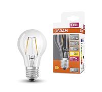 OSRAM Led Superstar Classic A25 Dimmable Led Lamp for E27 Socket, Pear Shape, Fil, 250 Lumens, Warm White (2700K), Replacement for Conventional 25W Light Bulbs, 1-Pack