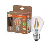 Osram LED Superstar Classic LED Lamp A 100 in Classic Bulb Shape, Clear Glass Body, 7.2 W, 1521 lm, E27 Socket, Warm White Light with 2700 K, Energy Efficiency, 60 mm Diameter, Pack of 2