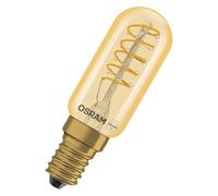 OSRAM LED Tube Vintage 1906 T26 Spiral, 2.8W, E14, Gold, Clear, Spiral Element, wall mounting, Furniture Construction, Additional Light, Open Light Strips