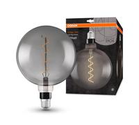OSRAM LED Vintage Spiral Filament 1906 Globe G200 5W E27 Smoke Glass Extra Warm