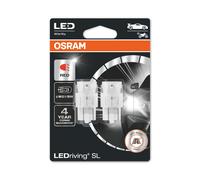 OSRAM LEDriving® SL, ≜ W21/5W, Red, LED signal lamps, Off-road only, non ECE, Double Blister