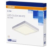 Osram LED Wall & Ceiling Light Click White Square SQ 18W controllable via Switch