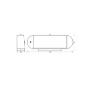 OSRAM LED wall lamp ENDURA STYLE SOLAR OVAL 34 cm 830