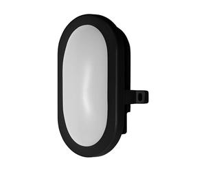 OSRAM LED wall Light 6W Bulkhead, 4000K, 420 lm, IP54, IK06, Shockproof, Black, Polycarbonate housing, Beam Angle 120°, for basements and garages