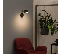 OSRAM LED wall light Decor Kyoto, black, dimmable, plug