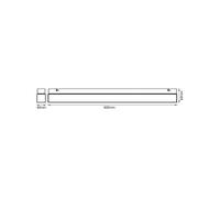 OSRAM LED wall light SQUARE, white, length 60 cm, CCT, IP44