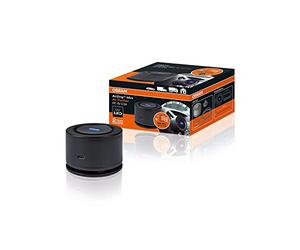 OSRAM LEDAS101 AirZing Mini Air Purifier, Car air purifier with USB port, Destroys viruses and bacteria in the vehicle up to 99 percent, High-tech TiO2 filter plus UVA LED light, Black
