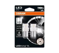 Osram LEDriving BAY15d 12v Car 380 P21/5W Brake Stop/Tail Light White LED Bulbs