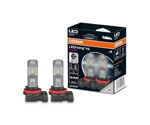 OSRAM LEDriving HL EASY ≜ H8/H11/H16, LED high and low beam lamp, Cool White 6000K, no accessory needed, offroad use only - no ECE, 2 lamps