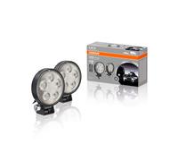 OSRAM LEDriving ROUND VX70-SP, OFF ROAD LED work lights, high beam, spot, 550 lumens, light beam up to 53 m, high beam, round LED spot lights, duo pack (2 pieces), LEDWL102-SP