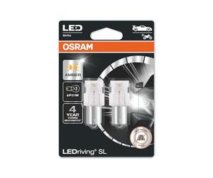 OSRAM LEDriving SL, LED Signal Lamps, Off-Road Only, Non ECE, Double Blister, Amber, P21W