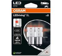 OSRAM LEDriving SL, ≜ P21/5W, Red, Double Blister (2 lamps), LED Retrofit, offroad use only