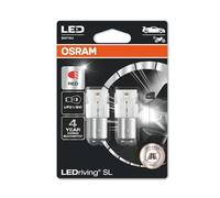 OSRAM LEDriving® SL, ≜ P21/5W, Red, LED signal lamps, Off-road only, non ECE, Double Blister