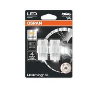 OSRAM LEDriving® SL, ≜ W21W, Amber, LED signal lamps, Off-road only, non ECE, Double Blister
