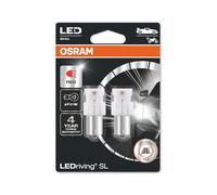 OSRAM LEDriving® SL, ≜ W21W, Red, LED signal lamps, Off-road only, non ECE, Double Blister