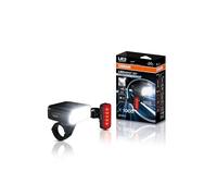 OSRAM LEDsBIKE EXPLORER X 1000 SET, rechargeable bike light set - front and rear, off-road, with brake light, three lighting modes and flashing light, 1000 Lumen, garmin mount compatible