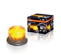 OSRAM LIGHTsignal LED BEACON LIGHT, LED rotating beacon, 360°, amber flashing light, street-legal warning light for cars, trucks and commercial vehicles with 3-bolt fixation