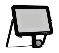 OSRAM LUX Modern LED Floodlight 100W, 9000lm, 3000K, IP65, Aluminium Black, Outdoor Spotlight, Frosted Glass