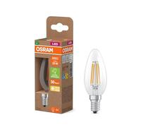 Osram Mini Buclassic, with Decorative LED Filament, Energy Efficiency Class A, E14, 1.2 W, 255 lm, 2700 K, Warm White, Without Heating, 100% immediate Illumination.