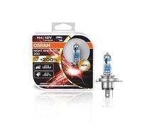 Osram Night Breaker H4 200 60/55W P43t Car Headlight Bulbs Twin Pack White
