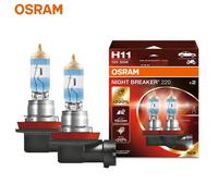 OSRAM Night Breaker 220 Car Lamps H4 H7 H11 Halogen Headlight +220 Light 12V